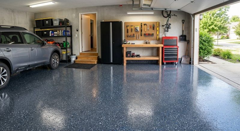 Garage Floor Epoxy Installation in Charlotte, NC