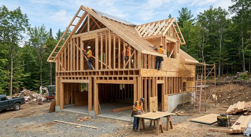 Two Story Garage Construction in Katy, TX