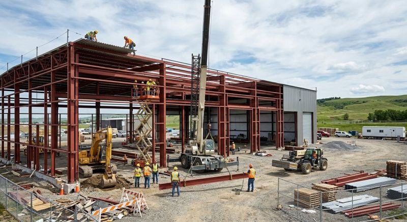 Warehouse Garage Construction in Pearland, TX