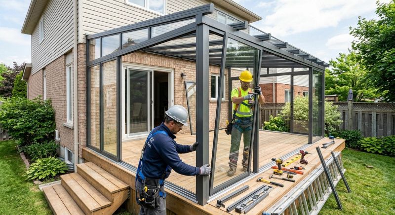 Deck Enclosure Installation in Arvada, CO