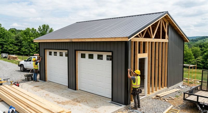 Detached Garage Construction in Pearland, TX