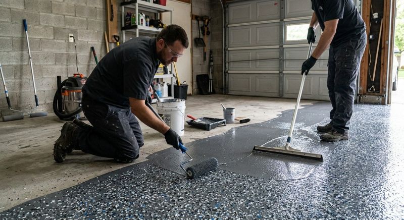 Garage Concrete Coating in Charlotte, NC