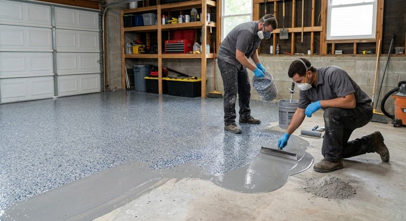Garage Floor Epoxy Installation in Charlotte, NC