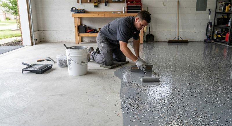 Garage Floor Staining in Charlotte, NC