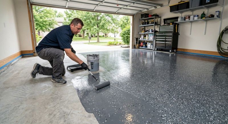 Garage Floor Staining in Charlotte, NC