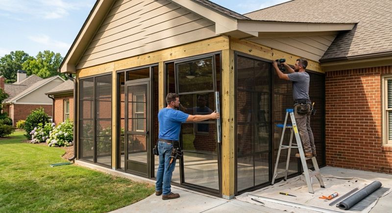 Porch Enclosure Installation in Arvada, CO