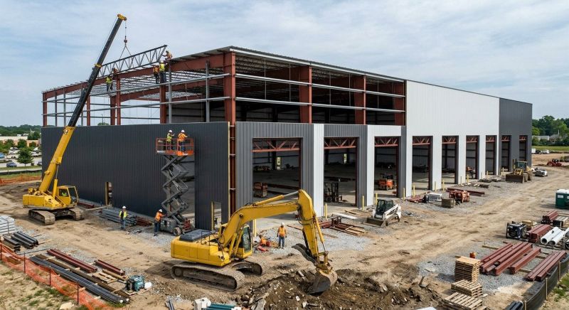 Warehouse Garage Construction in Pearland, TX