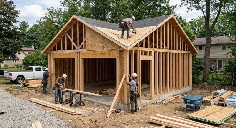 Wood Garage Installation in Naples, FL